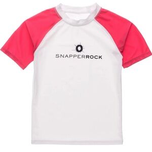 Snapper Rock Kids Rashguard - White and Red